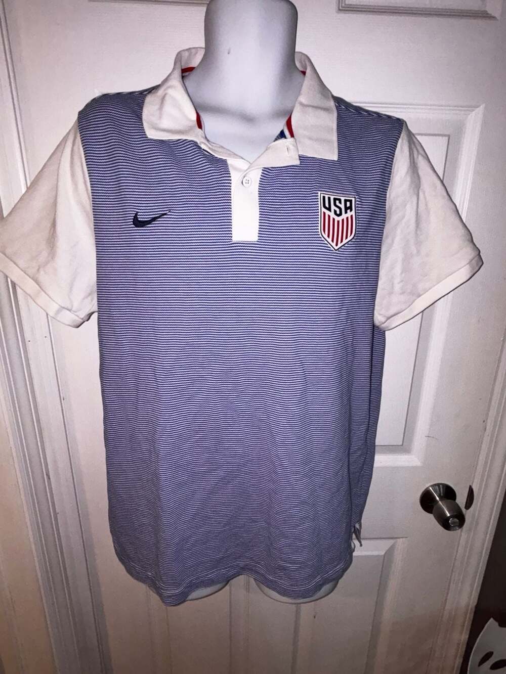 Nike USA Soccer Polo Size XXL Blue